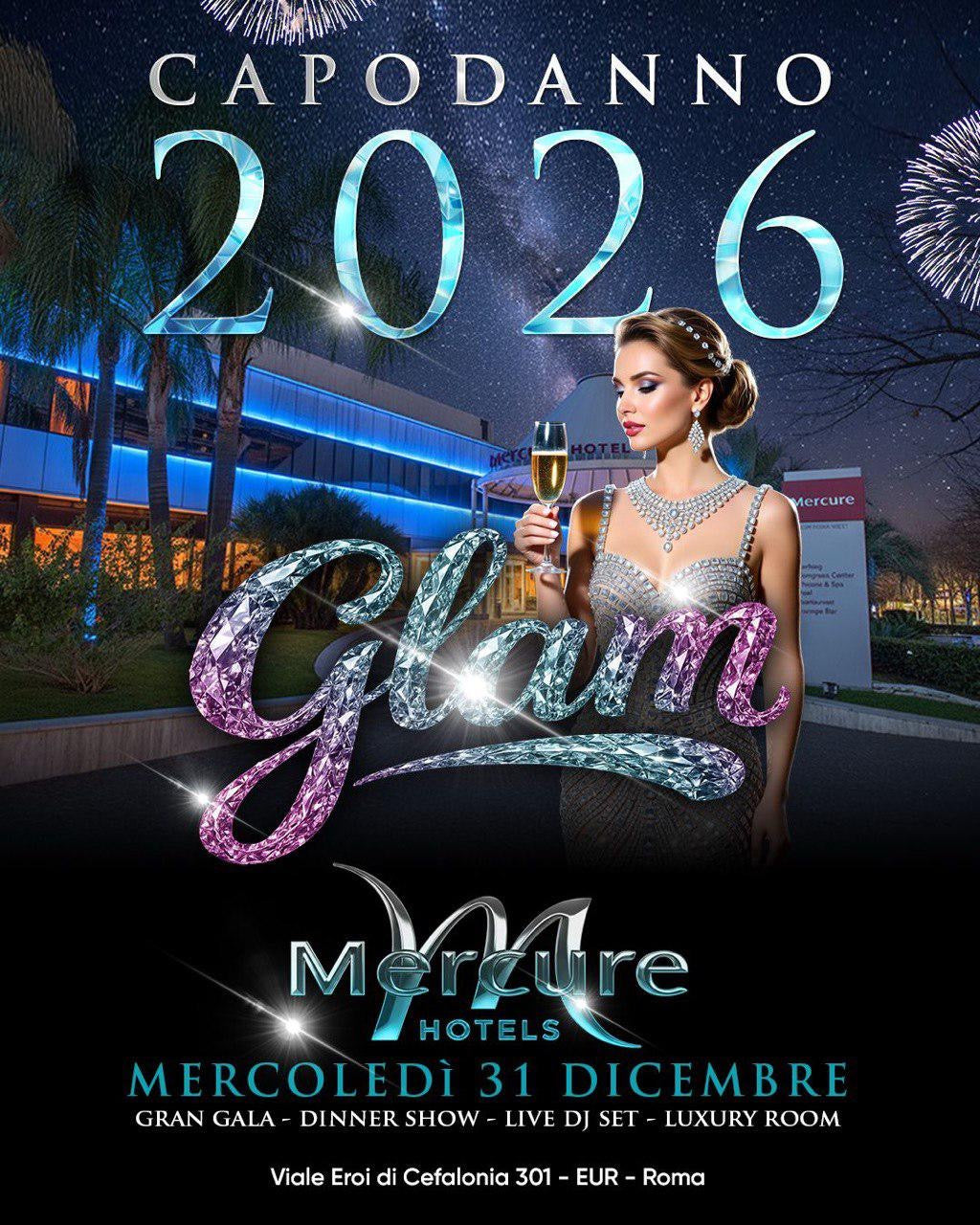 Glam – Gran Gala & Party all’Hotel Mercure Roma